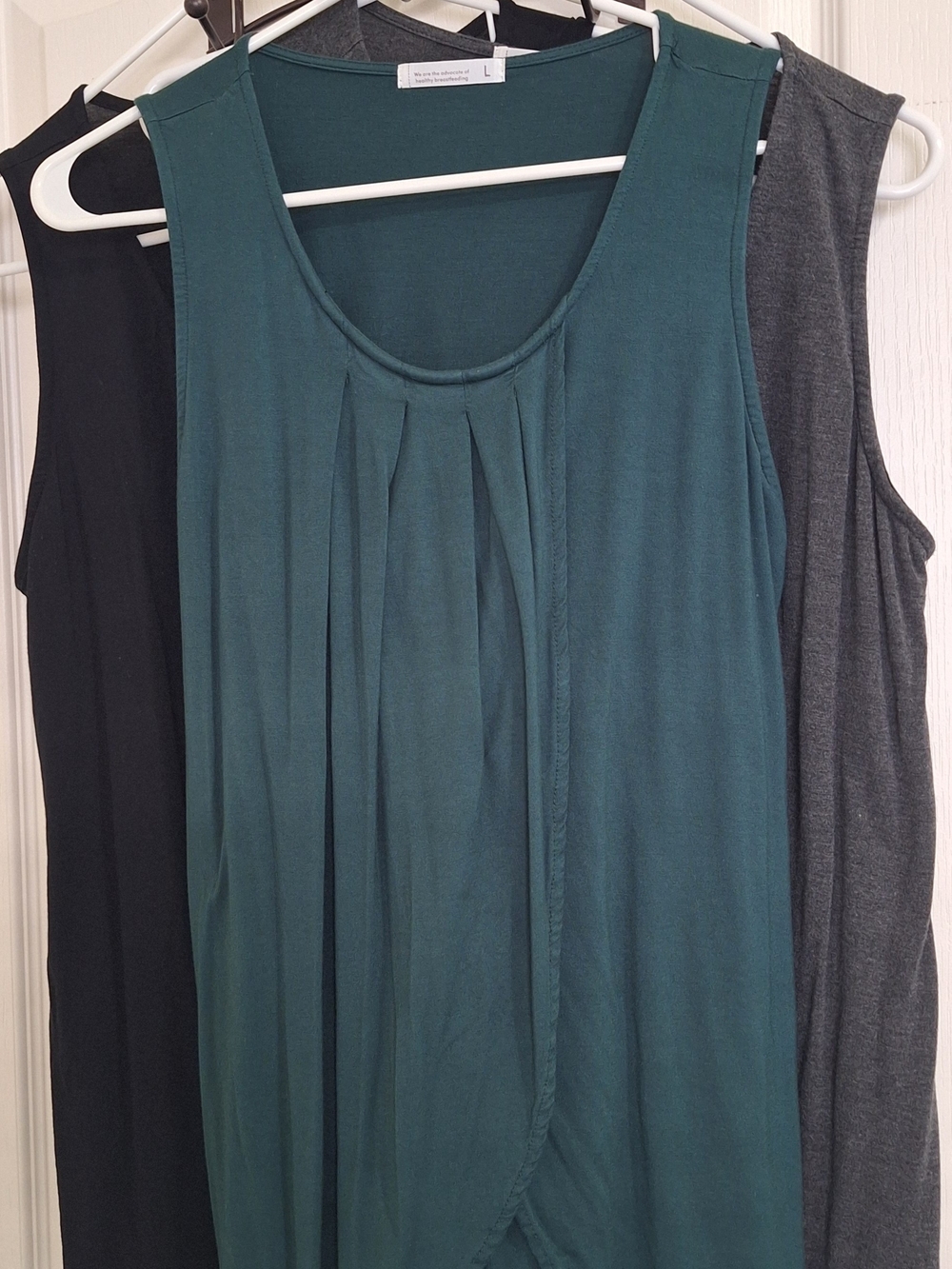 3 Women's Maternity Nursing Tank Top - Picture 2 of 6